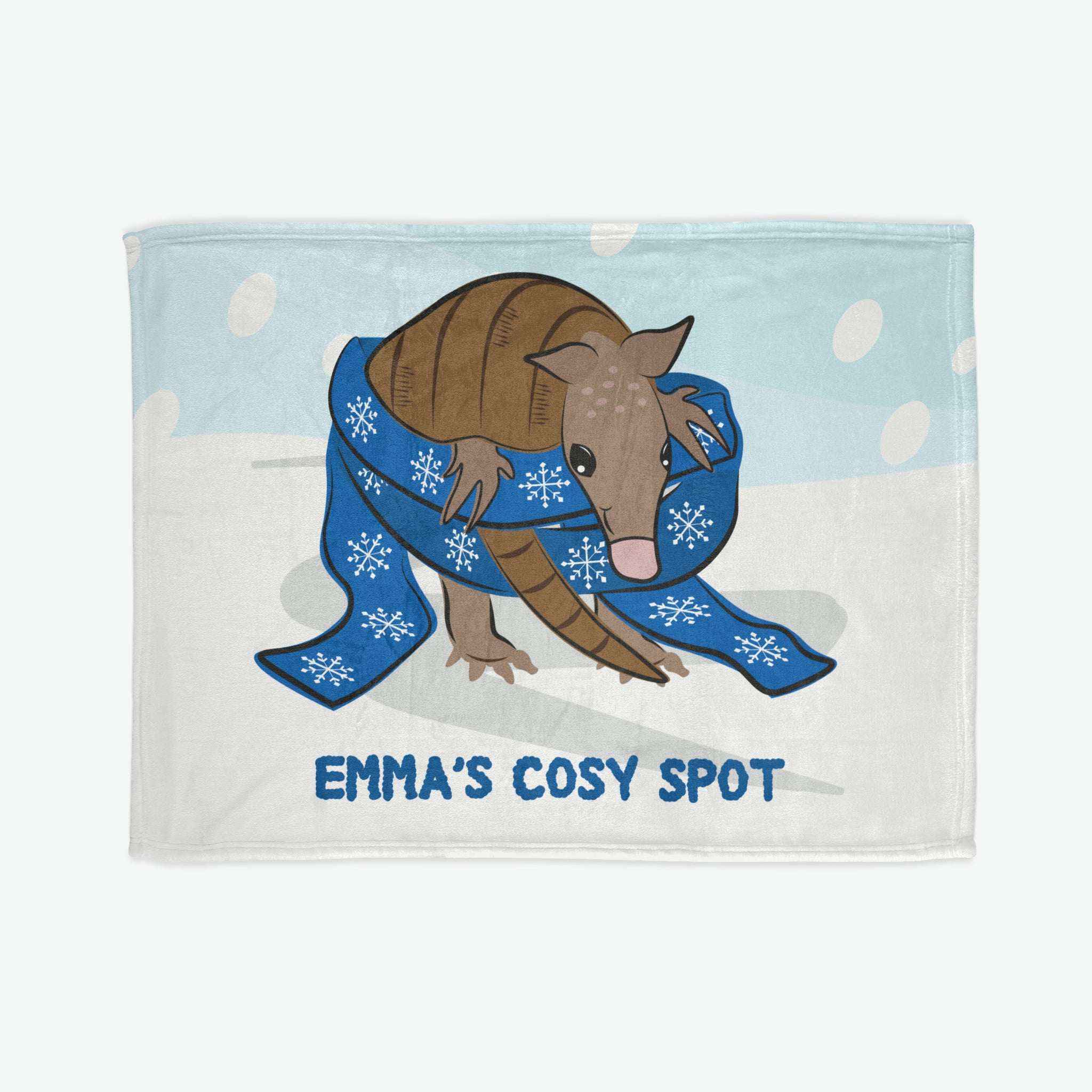 Personalised Christmas Blanket - Holiday Armadillo