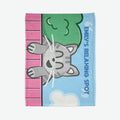 Personalised Cat Blanket - Happy Cat Design