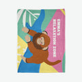 Personalised blanket with Monkey Design
