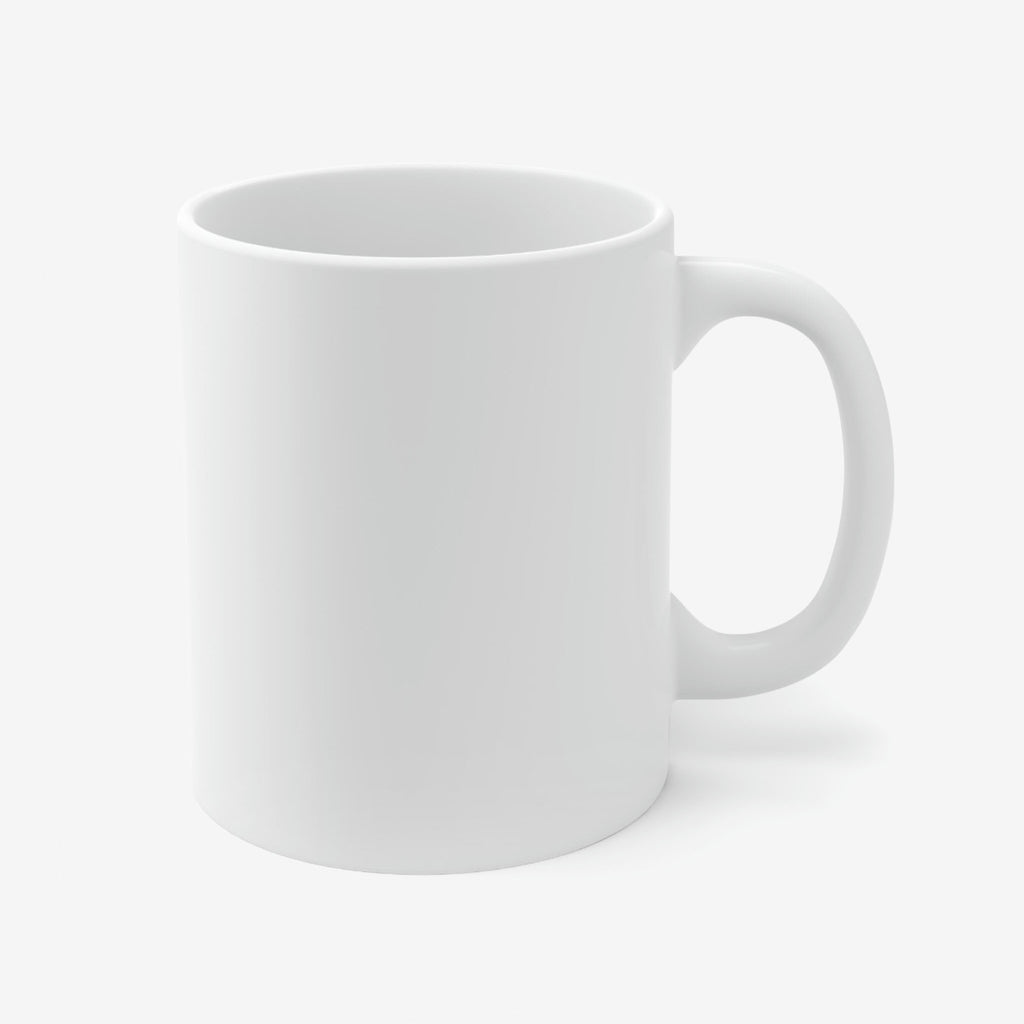 Back of personalized mugs with names - plain white.