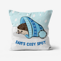 Christmas cushion -hedgehog design