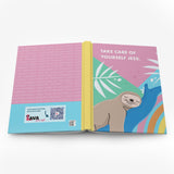 Notebook cute design flat with personalised text.