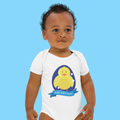 Personalised baby grow - cute Easter duck design