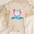 Personalised baby grow - cute Easter rabbit design
