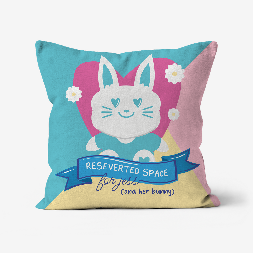 Personalised Cushion Easter Bunny Design