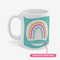 Personalized Name Mugs with Rainbow Design