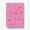 Pink Notebook with Tiger Pattern Hardback Journal