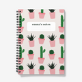 Spiral Notebook Cacti Print