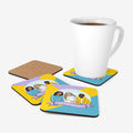 Unique drink coasters flat with mug not included.