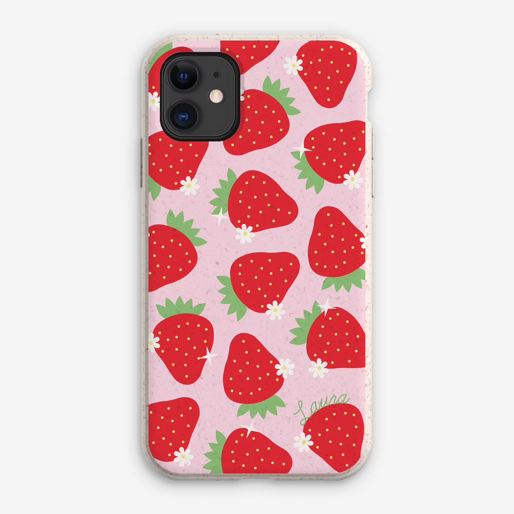 Strawberry Phone Case - Cute Phone Case Eco Phone Case iPhone 11