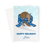 Personalised Christmas Card - Holiday Armadillo